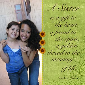 a sister