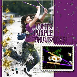 Cadi's Purple drumsticks