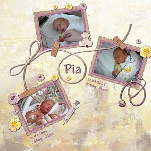 Pia's first weeks