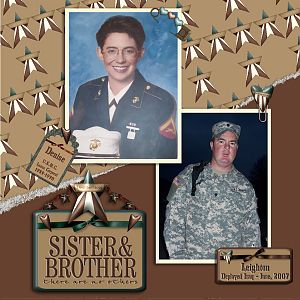Military Brother & Sister