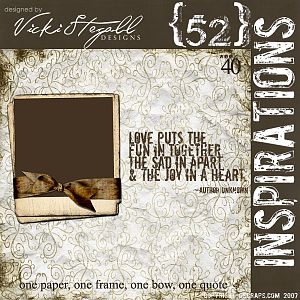 52 Inspirations :: Week 40 by Vicki Stegall