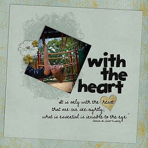 with the heart - Quote challenge