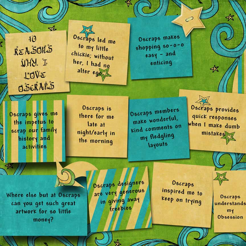 10 Reasons Why I Love Oscraps