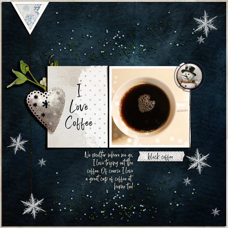 12 Days December day 7 (Redo a layout - Coffee Black is my orig)