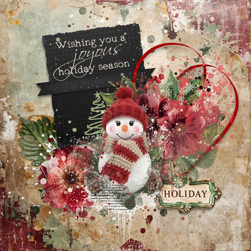 12 Days of December j- Day 4 - One Word Challenge - Holiday- Kay