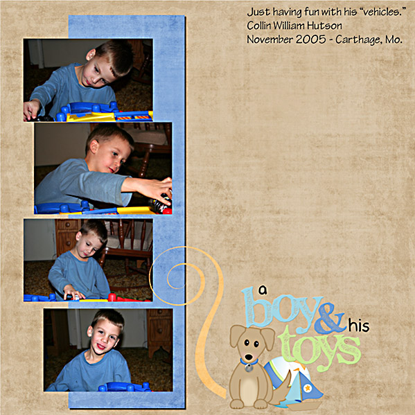 2008 - May - Collin & his toys