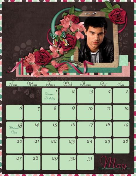 2012 Calendar - May
