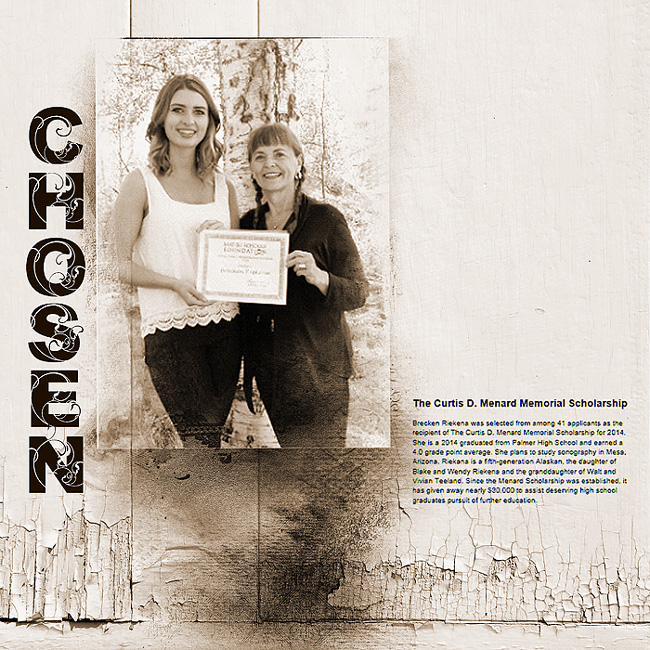 2014 Scholarship Winner challenge 2 typography