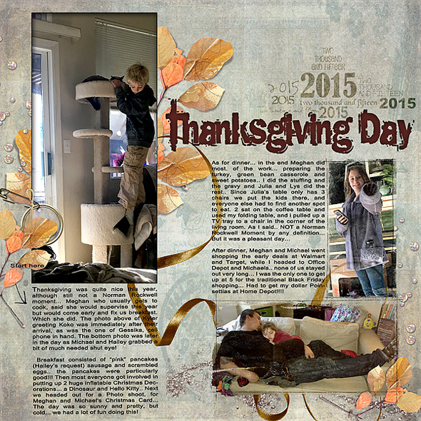 2015 Thanksgiving Day Slow Scrap challenge