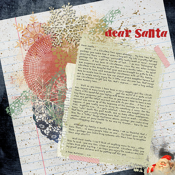 2016 My Letter to Santa... Advent ch day 16