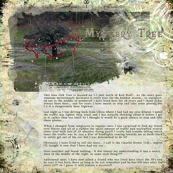 2016 Mystery Tree on I-5 Advent Day 8