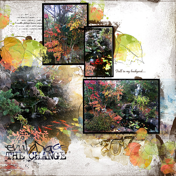 2017 Fall in my backyard...Last year Anna color challenge
