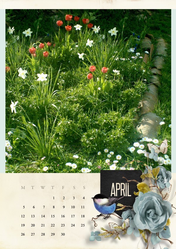 2021 template Calendar ~ April