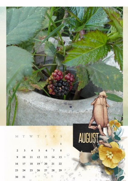 2021 template Calendar ~  August