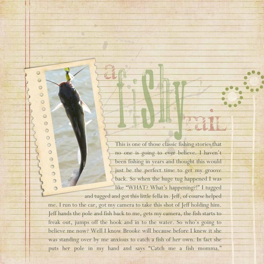 a fishy tail.