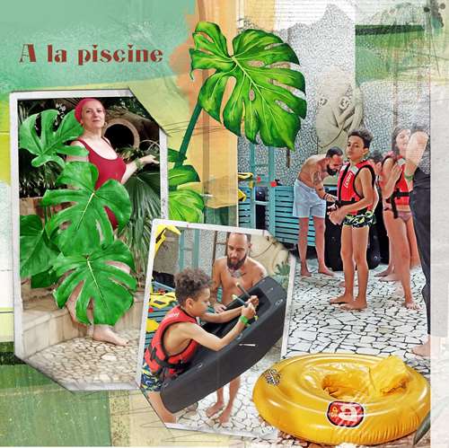 a la piscine