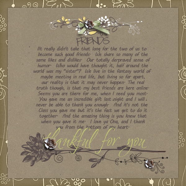 A Special Thank You