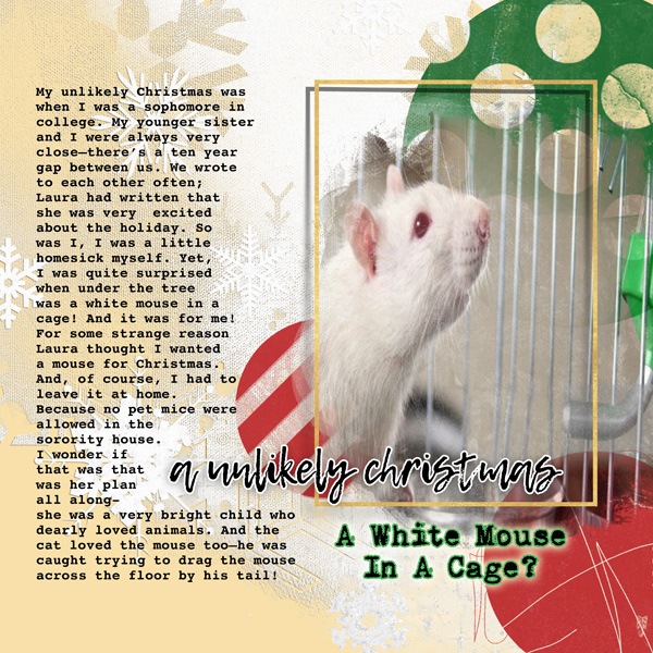 An Unlikely Christmas: A White Mouse