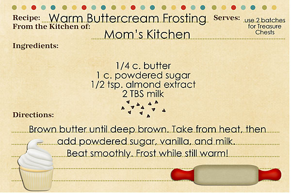 and the frosting recipe...