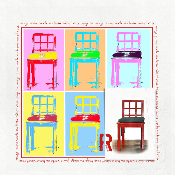 Andy Warhol style for a Chair