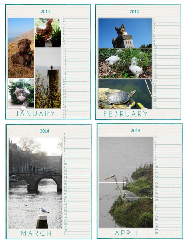 animal calendar