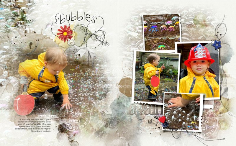 anna-aspnes-digital-art-travel-template-album-6 Page 13 "bubbles"