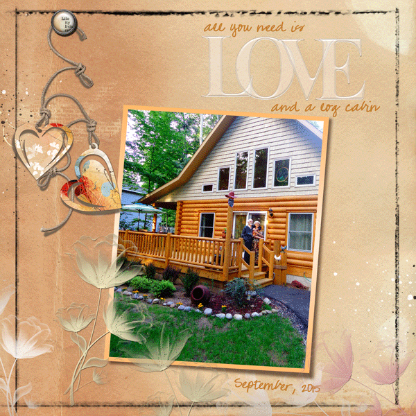 Anna Color Challenge - Love and New Log Cabin