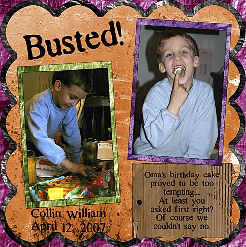 April 2007 pgs - Busted (Left Pg)
