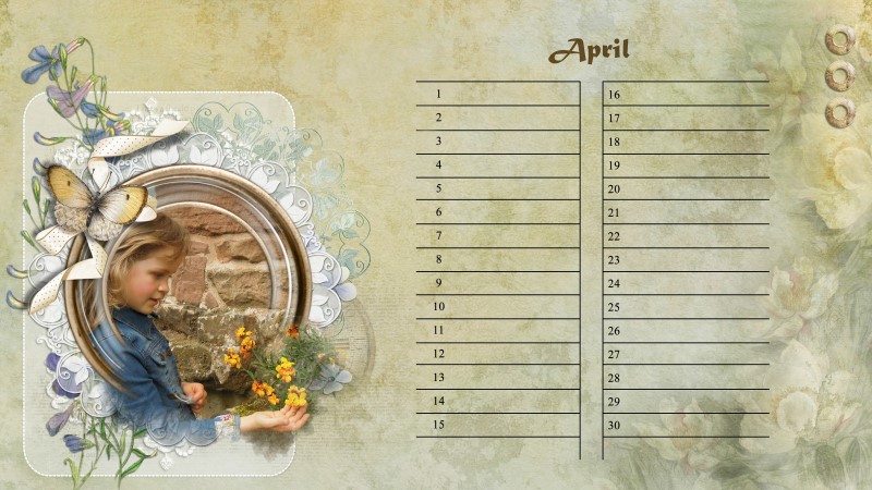 April Calendar