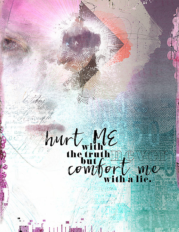 Art Journal Comfort me with the truth