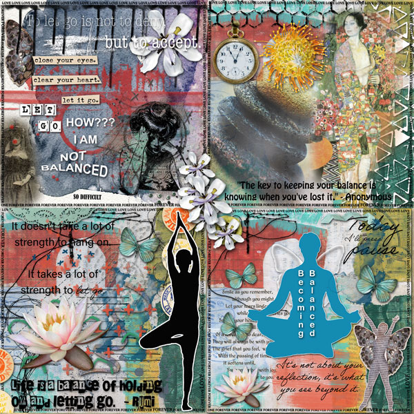 Art Journaling March Week 4 Divided Template