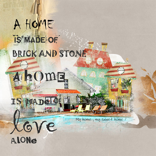 Art Journaling : my house