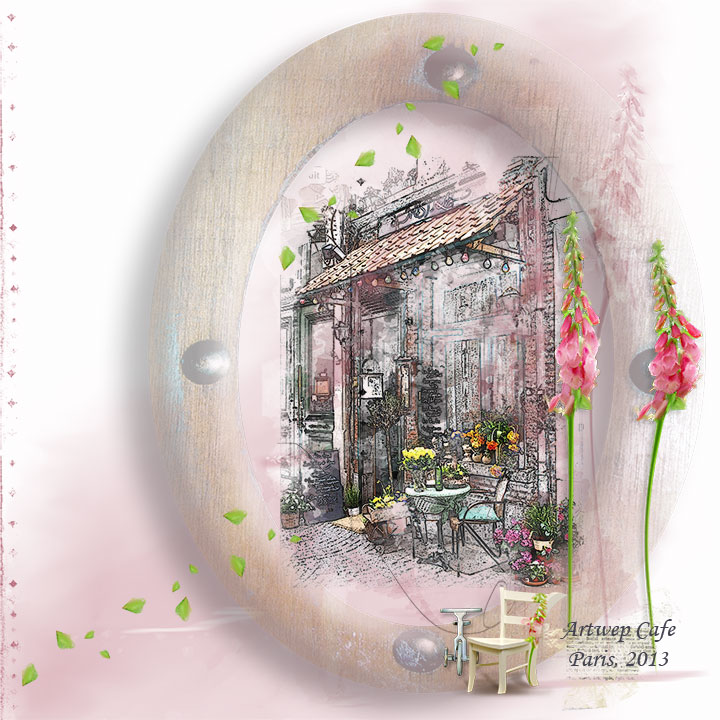 Artwep_cafe, Paris in pink