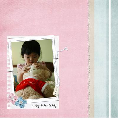 ashley and her teddy bear