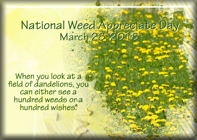 ATC 2018-040 National Weed Appreciation Day