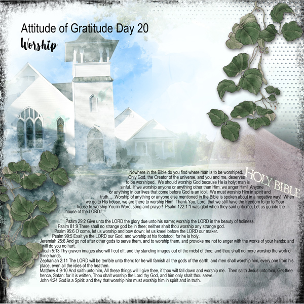 Attitude of Gratitude Day 20 Worship