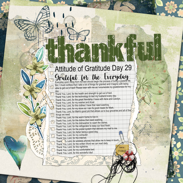 Attitude of Gratitude Day 29 - Grateful for the Everyday