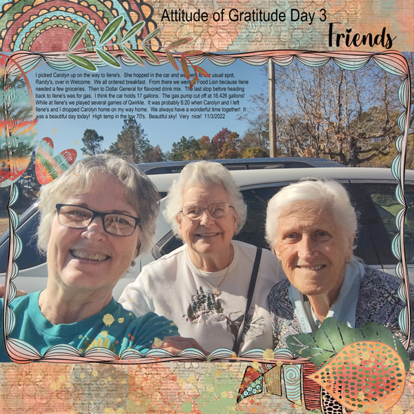 Attitude of Gratitude Day 3 - Friends