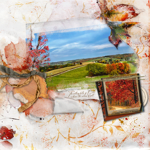 Autumn in Ohio/Rachel mixed media chall