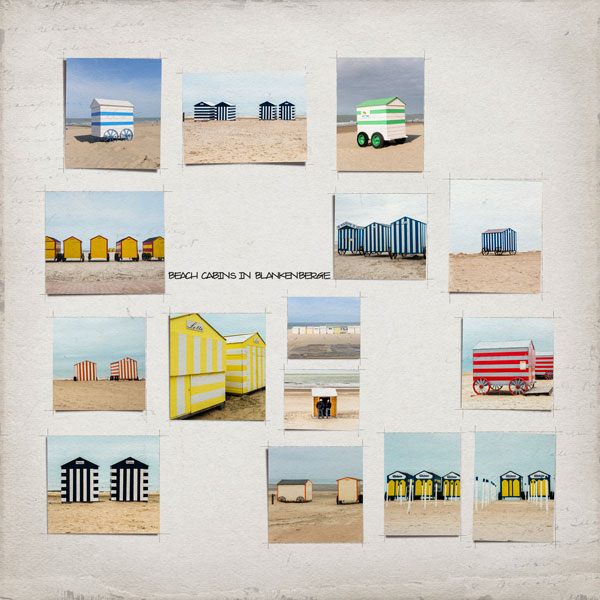 beach cabins in Blankenberge