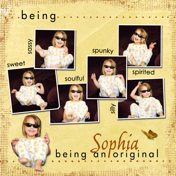 Being Sohpia...Being Original
