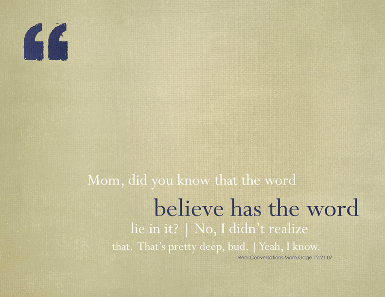 believe