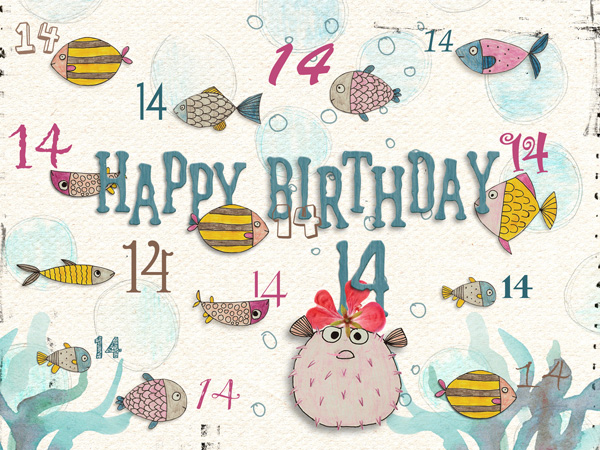 Birthday - 14 card