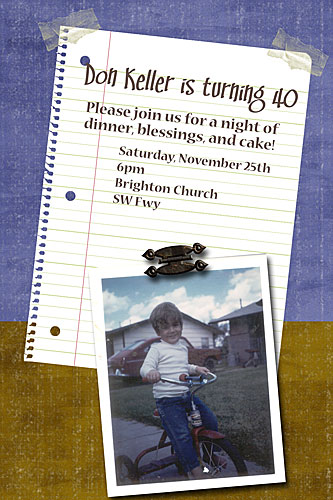 birthday invite