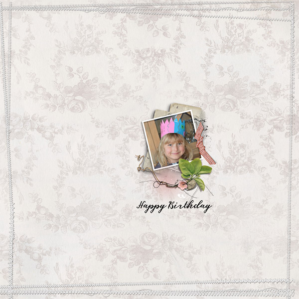 Birthday Scraplift challenge