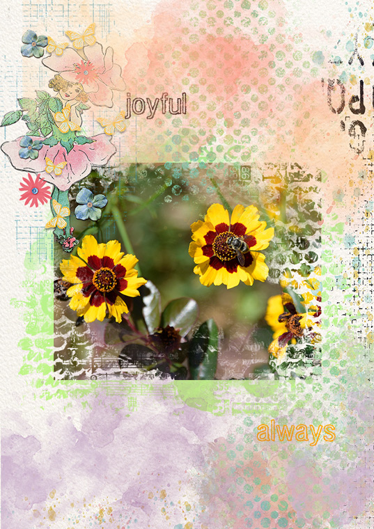 Blanket Flower and Bumblebee