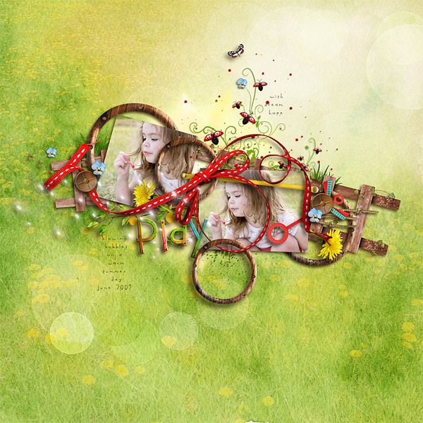 blowing bubbles