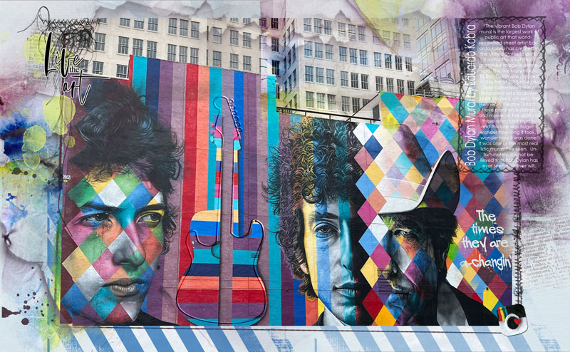 Bob Dylan Mural in Minneapolis
