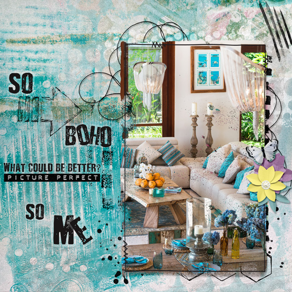 Boho Dreams - Artsy/Mixed Media Challenge