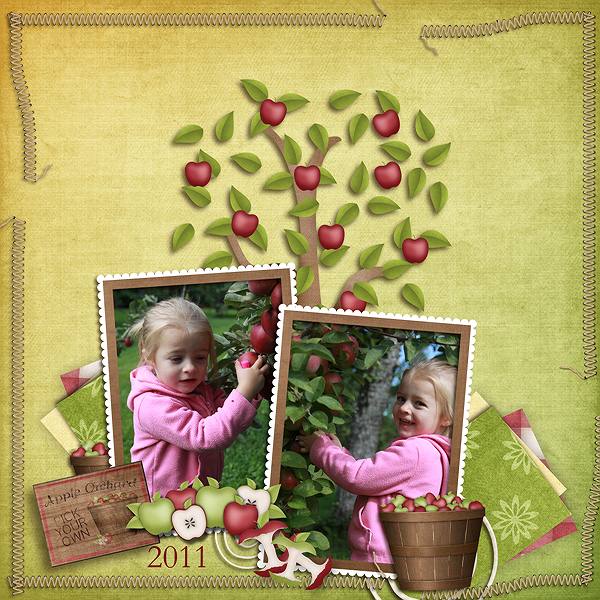 Brooke at Clarks Cove Picking Apples